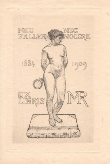 Ets/ droge naald  van Armand Rassenfosse (BEL) uit 1909
